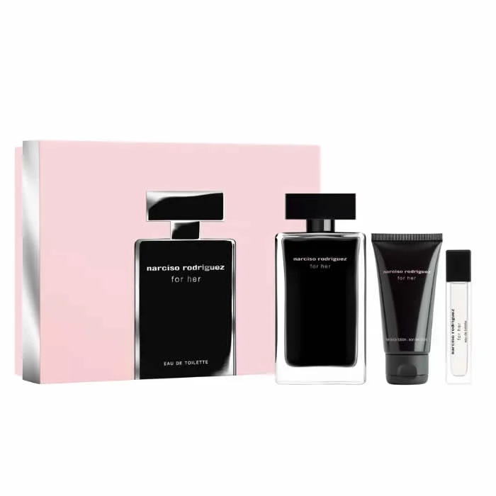 Narciso Rodriguez per lei Eau De Toilette Spray Set 100 ml 3 Pezzi