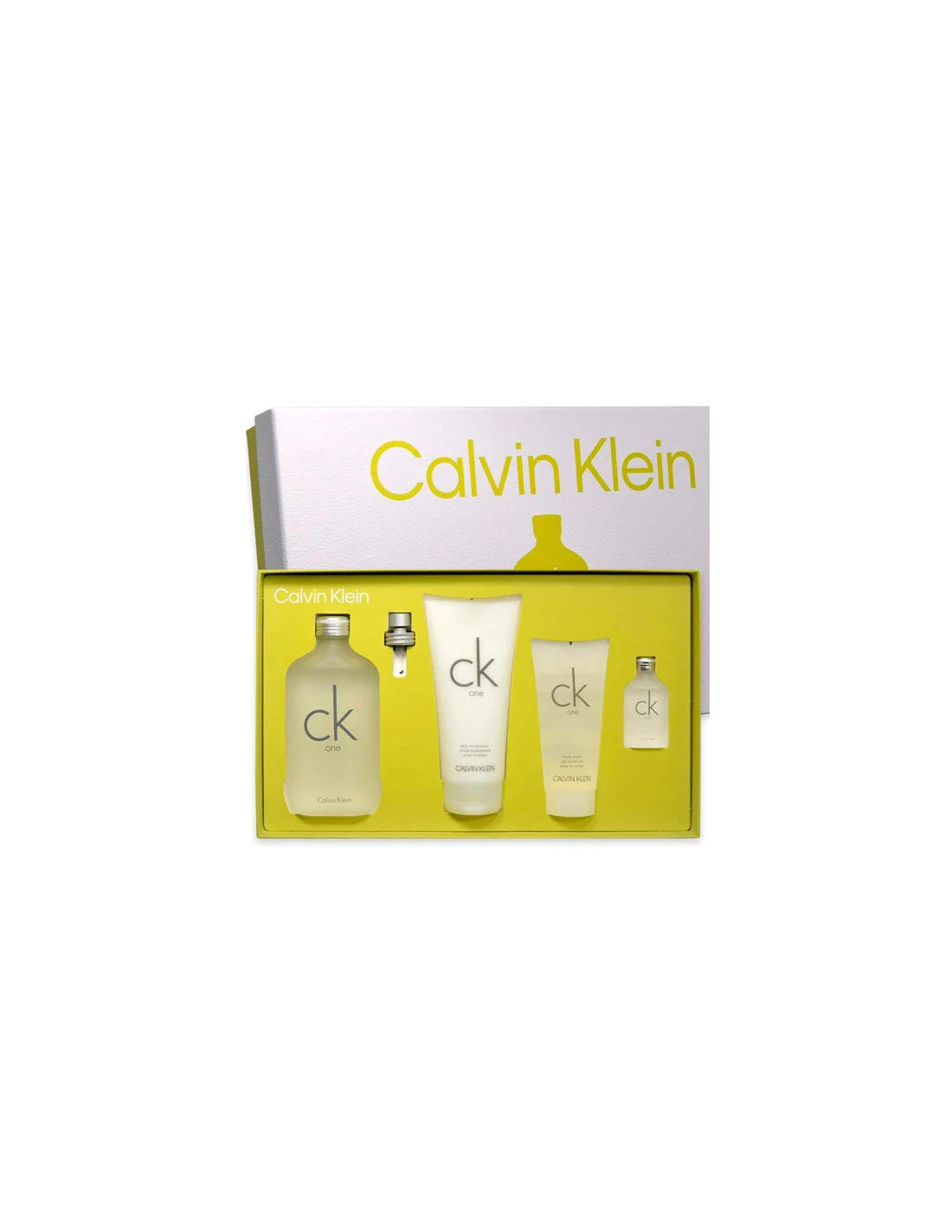 Calvin Klein Set Ck One Edt 200ml crema corpo 100ml Gel 100mlmini 15ml@