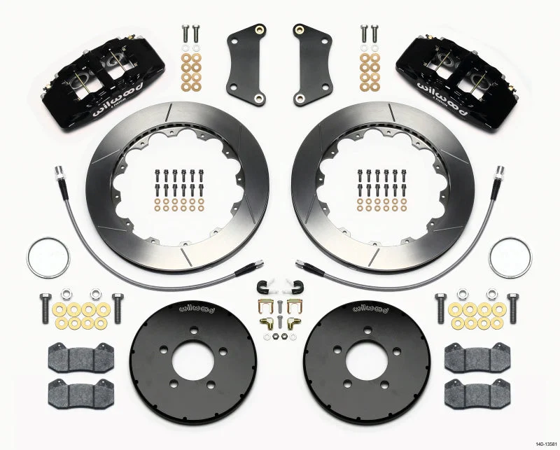 Wilwood Dynapro 6 Front Hat Kit 12.88in 2005-Up Mazda 3 w/ Lines