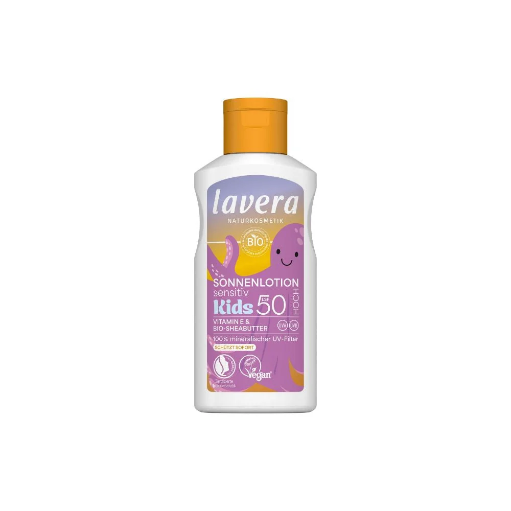 Lavera Lozione SOLARE Sensibile SPF 50+, 100 ml per bambini
