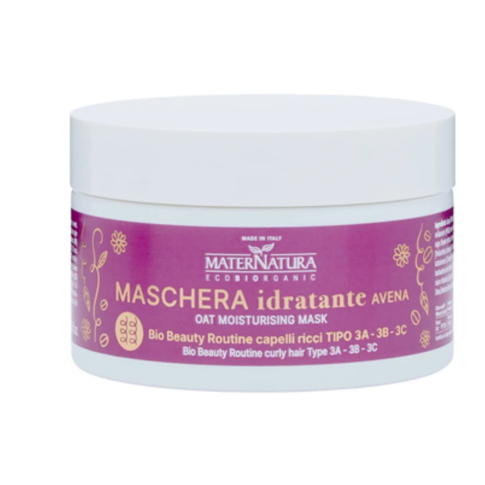 Maternatura Maschera Idratante Capelli Ricci all'Avena, 200 ml