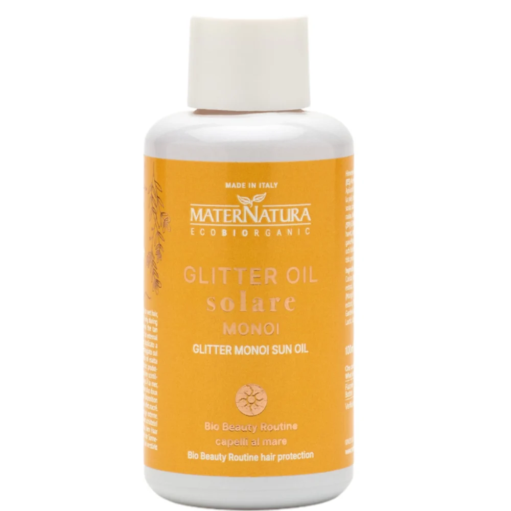 Maternatura Olio Solare al Monoi Glitterato, 100 ml