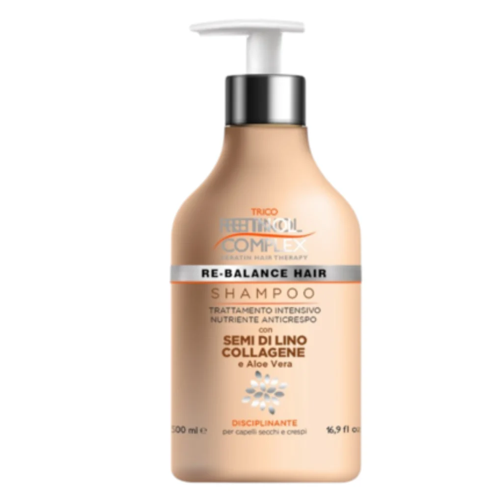 Retinol complex shampoo 500 ml nutriente anticrespo collagene e aloe
