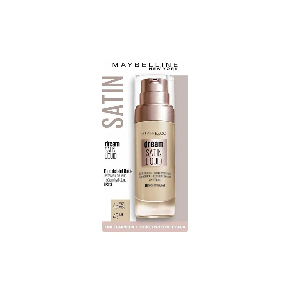 Fondotinta liquido Maybelline Dream Satin 43 Buff SPF 13 30 ml