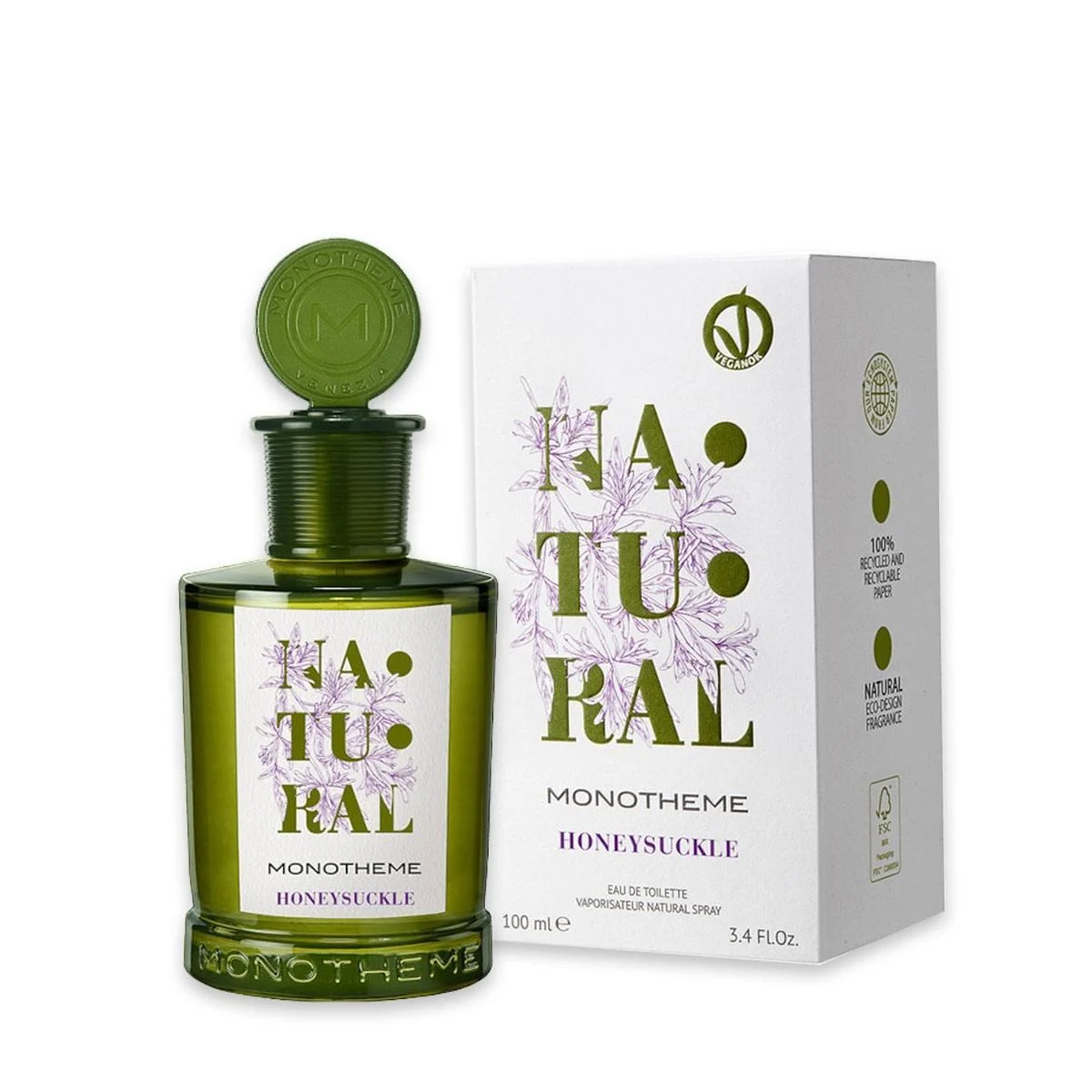 Monotheme natural honeysuckle edt 100 ml vegan ok