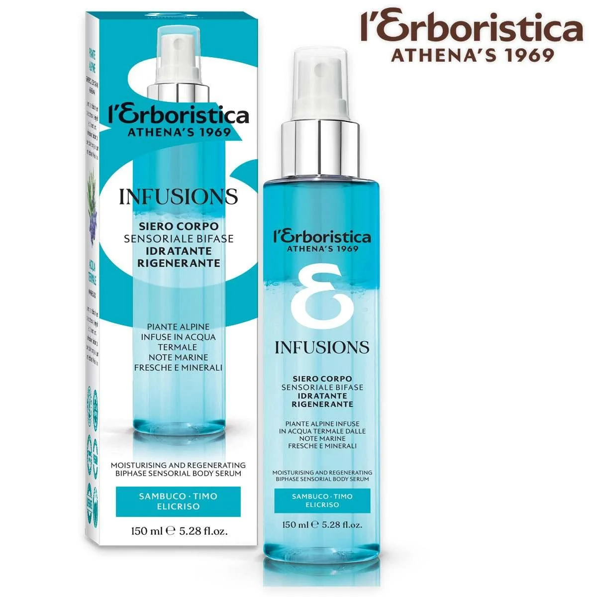 L'erboristica infusioni siero corpo rigenerante 150ml