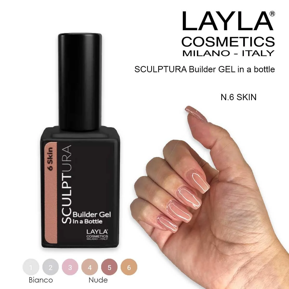 Layla sculptura builder gel n. 6 skin