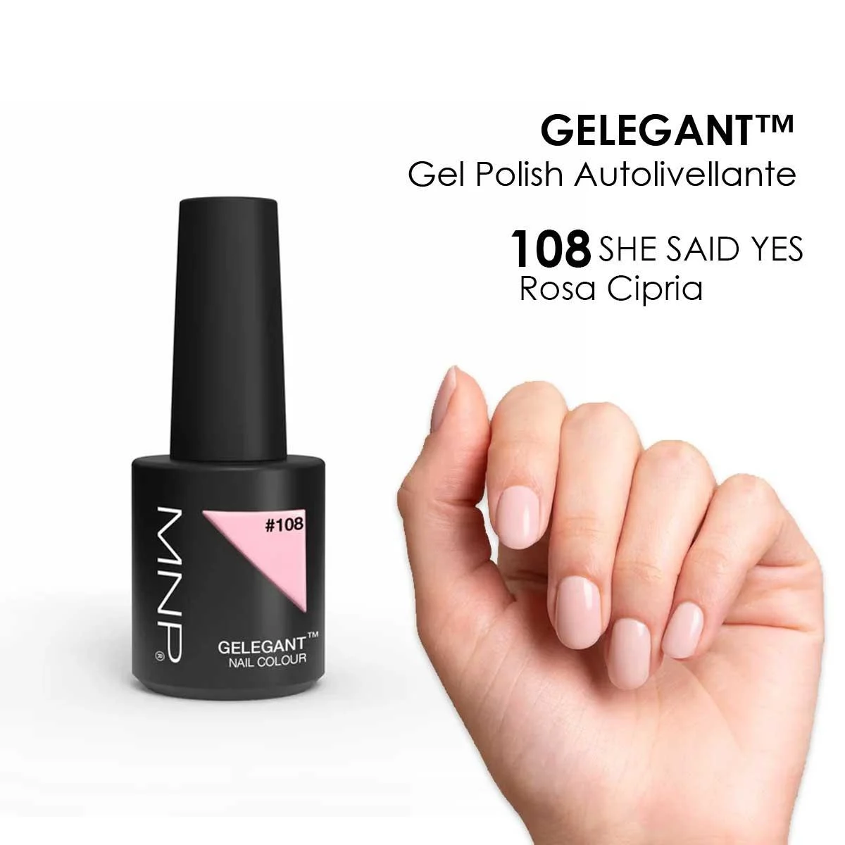 MNP MESAUDA GELEGANT Smalto in gel 8ml 108 She Said Yes