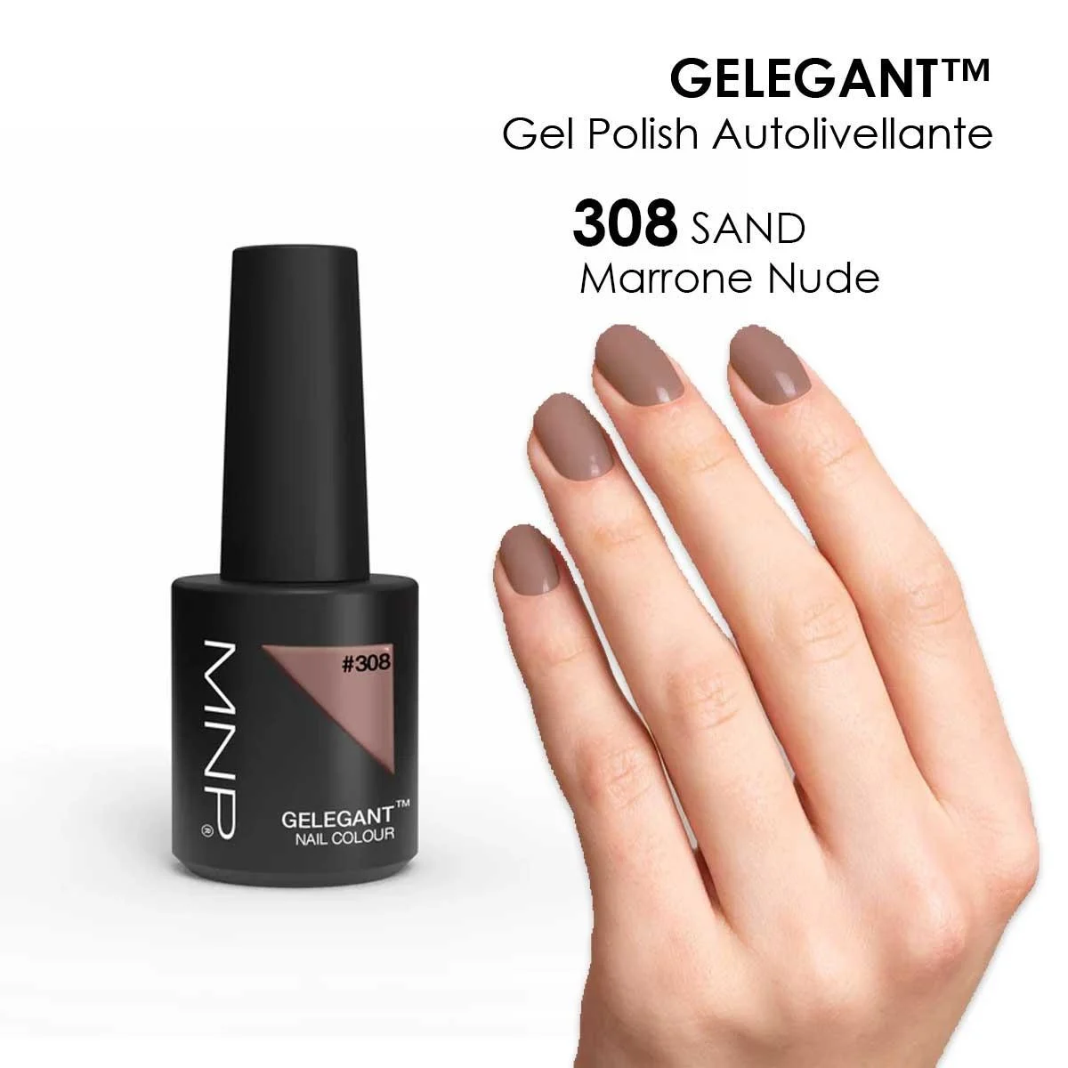 MNP MESAUDA GELEGANT Smalto in gel 8ml 308 Sabbia