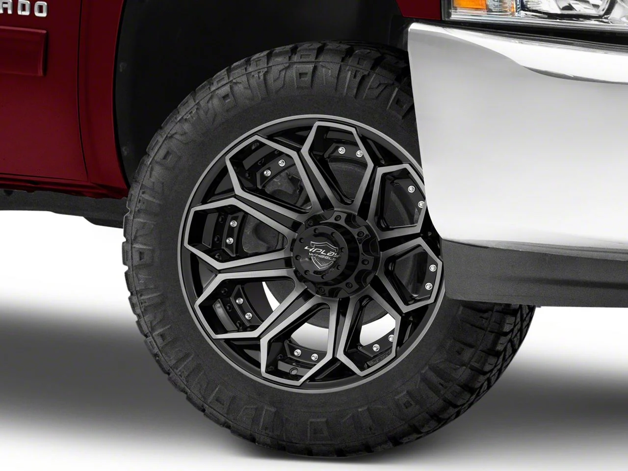 4Play 4P80R Brushed Black 6-Lug Wheel; 20x10; -18mm Offset (07-13 Silverado 1500)