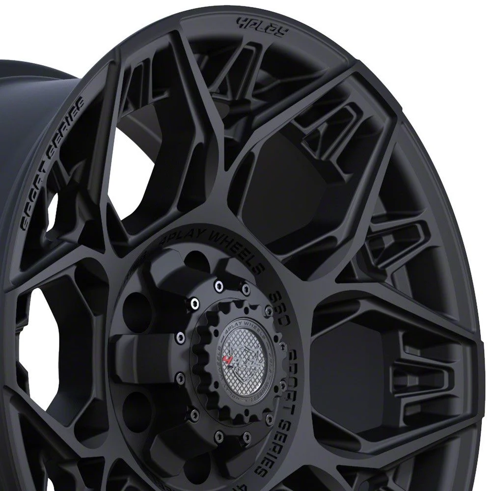 4Play 4PS60 Satin Black 6-Lug Wheel; 18x9; 0mm Offset (07-13 Silverado 1500)