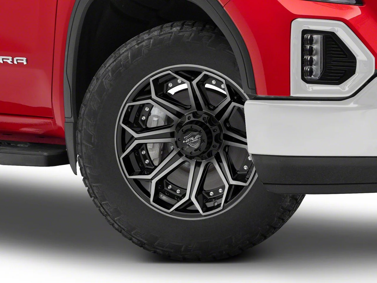 4Play 4P80R Brushed Black 6-Lug Wheel; 20x10; -18mm Offset (19-26 Sierra 1500)
