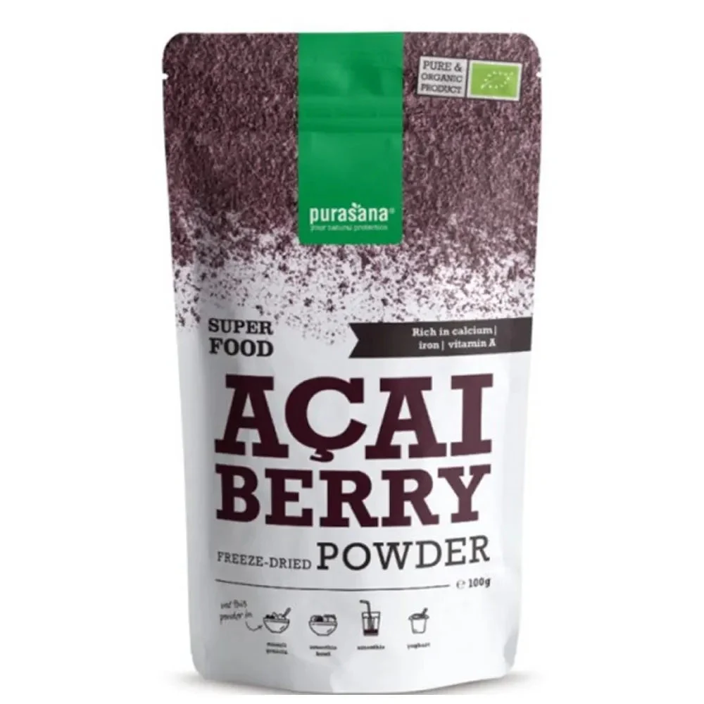 Purasana Polvere di bacche di Acai biologica 100g