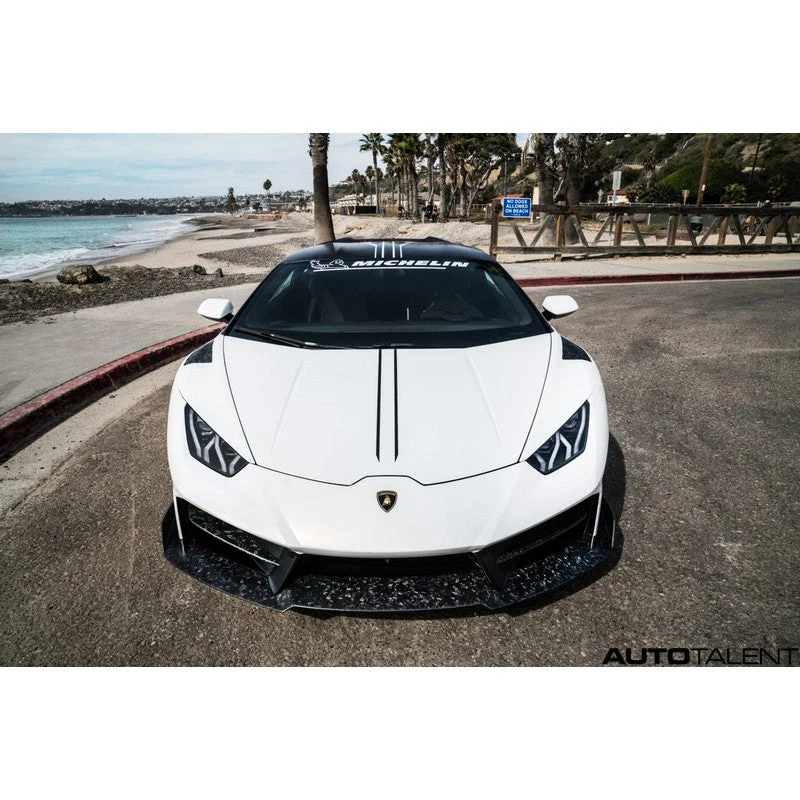 1016 Industries Aero Forged Carbon Front Bumper For Lamborghini Huracan LP-580 2015-2019