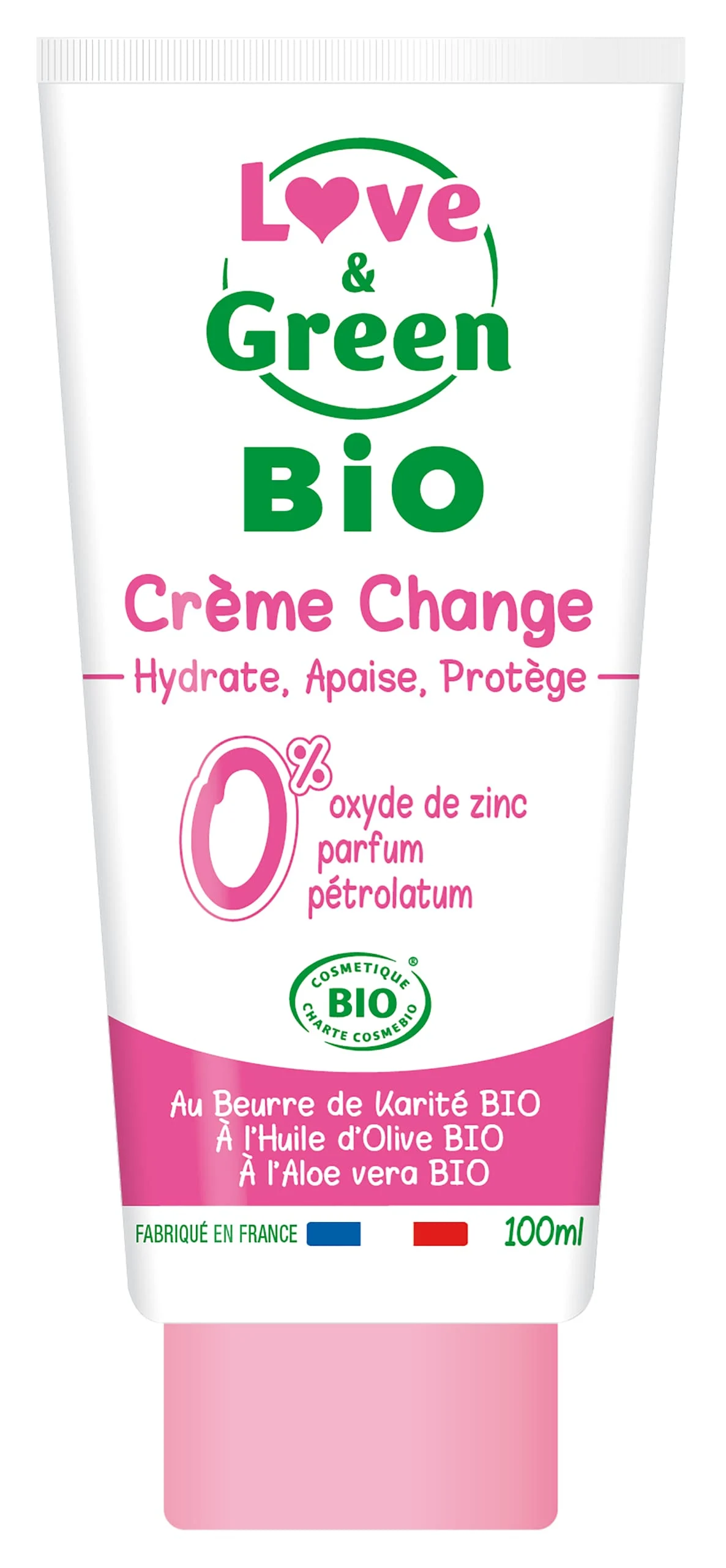 Love&Green Crema cambio bio Pelli sensibili a reattive 100ml