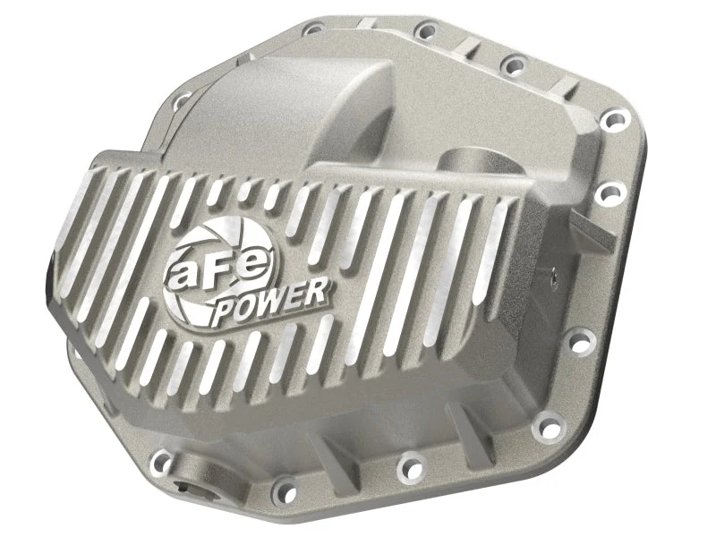 aFe POWER Street Series Front Diff Cover Raw w/ Machined Fins Ford F-250/350 23-26(Dana M235)