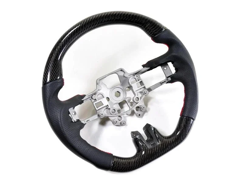 AutoTecknic Interior Replacement Carbon Steering Wheel For Ford Mustang