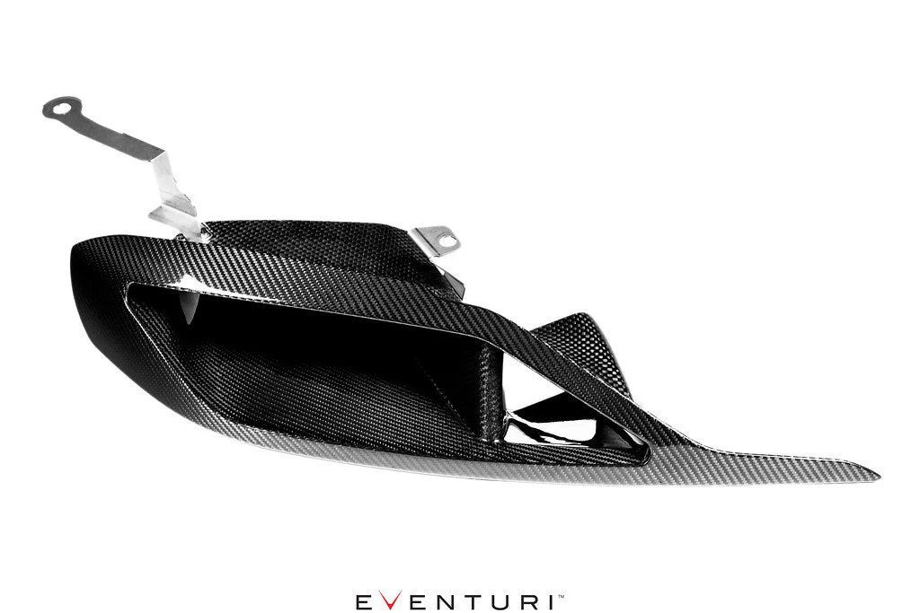 Eventuri Black Carbon Fiber Headlamp Duct for Toyota Supra 2020-2026