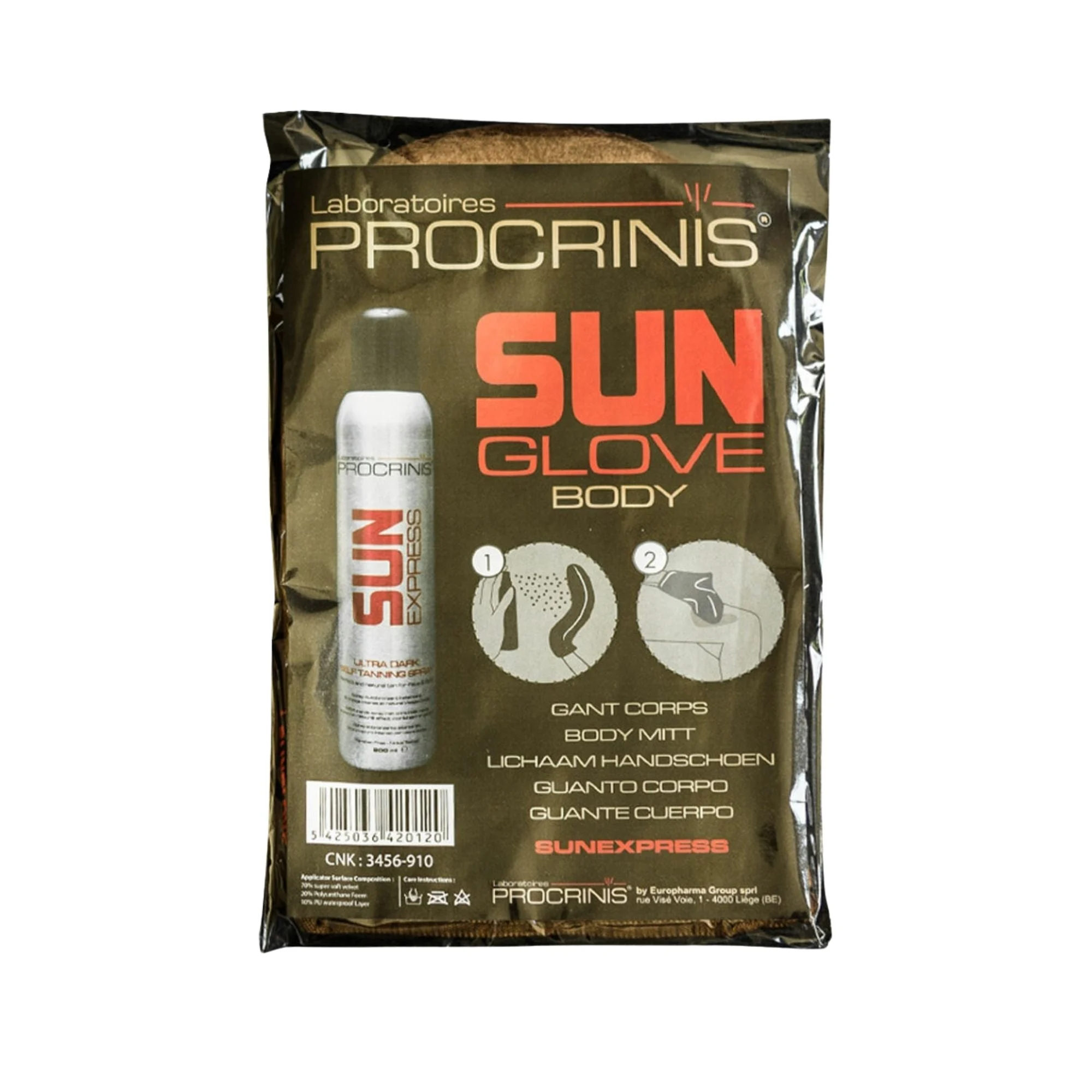 Laboratoires procrinis Guanto applicativo per spray autoabbronzante