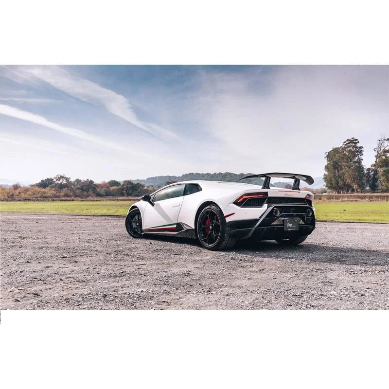 1016 Industries Carbon Rear Diffuser Caps For Lamborghini Huracan Performante 2017-2019