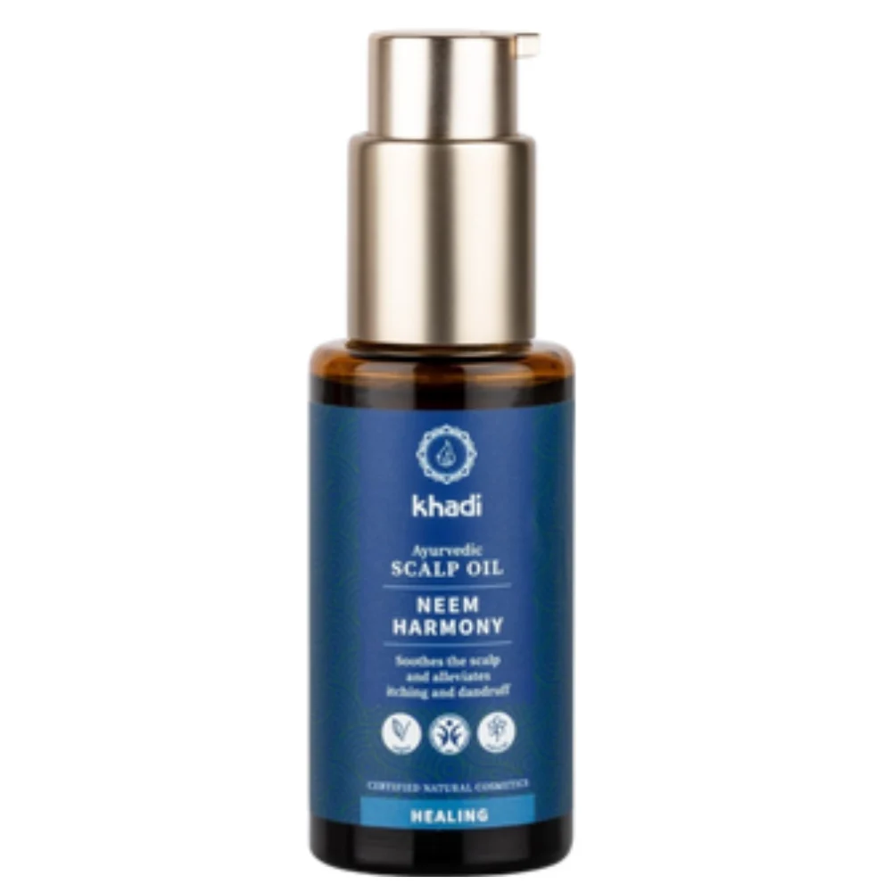 Khadi® Olio ayurvedico per l'equilibrio del cuoio capelluto Neem Harmony 50 ml