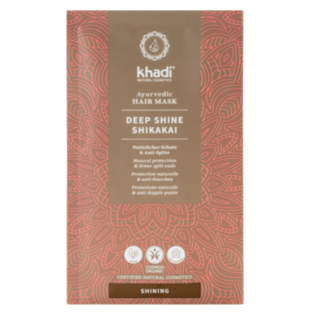 Khadi® Maschera per Capelli Ayurvedica Illuminante allo Shikakai 50 g