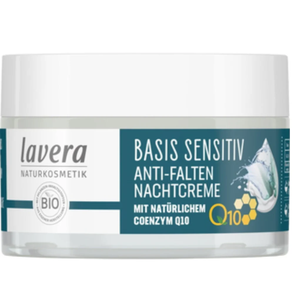 Lavera basis sensitiv - Crema Notte Antirughe Q10, 50 ml