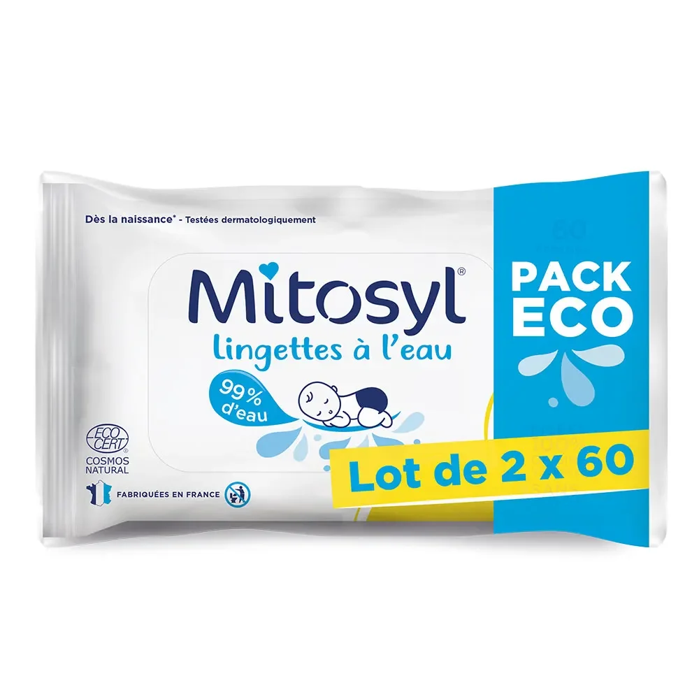Mitosyl Salviette all'acqua 2x60