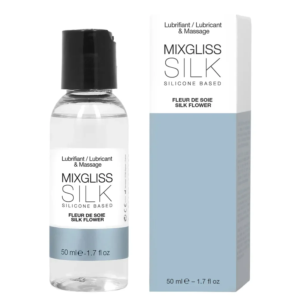 Mixgliss Silk Lubrificante E Massaggio A Base Di Silicone Gotta Fiore Di Seta 50ml