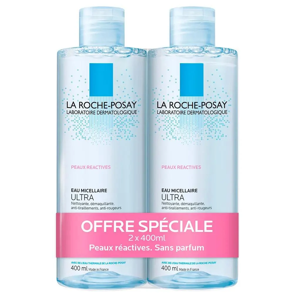 La Roche-Posay Toilette Fisiologica Acqua Micellare Ultra Pelle Reattive 2x400ml