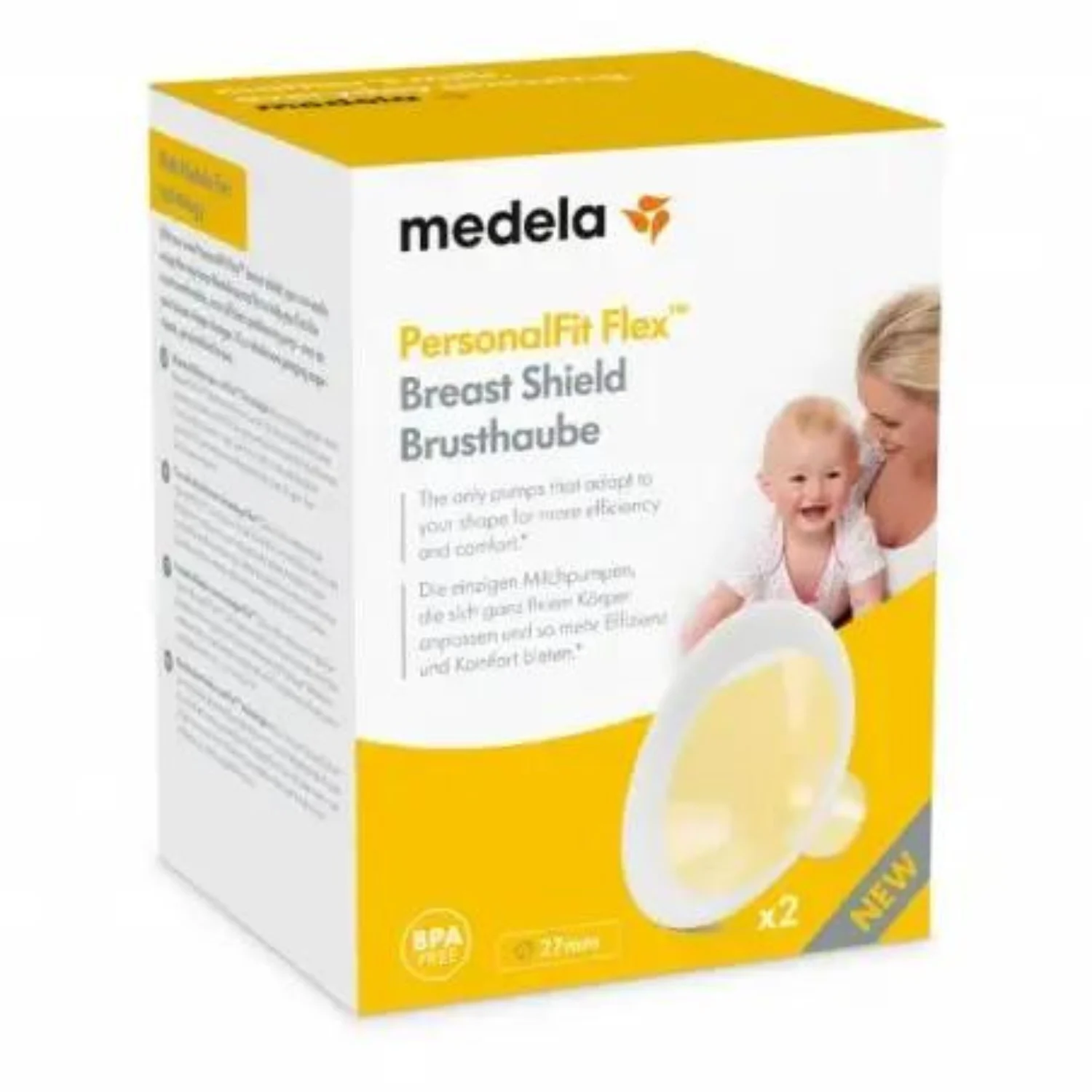 Coppe per il seno Medela PersonalFit FLEX (solo punte) Taglia L (27 mm) x2