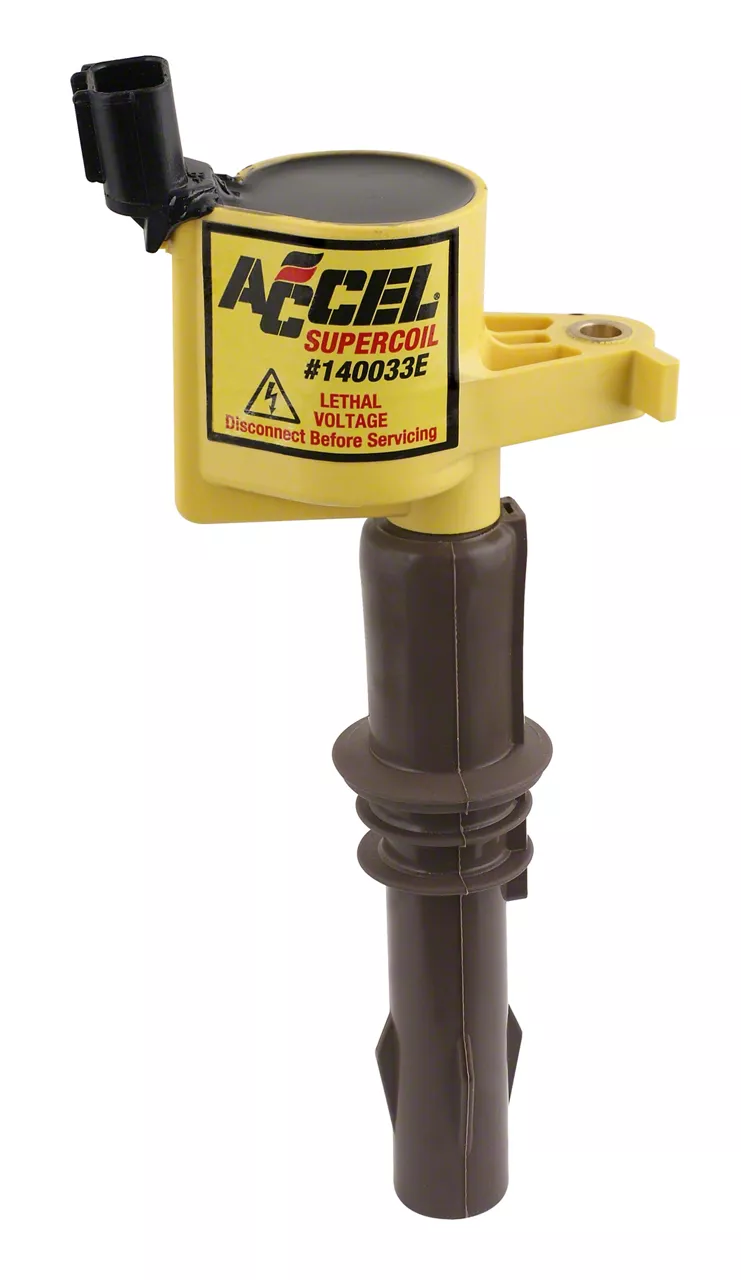 Accel SuperCoil Ignition Coil; Yellow (08-10 4.6L, 5.4L F-150)