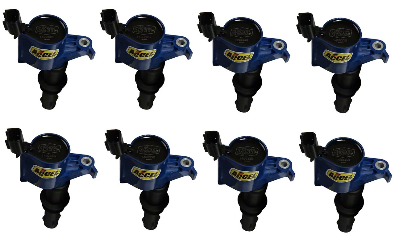 Accel SuperCoil Ignition Coils; Blue; 8-Pack (04-08 5.4L F-150)