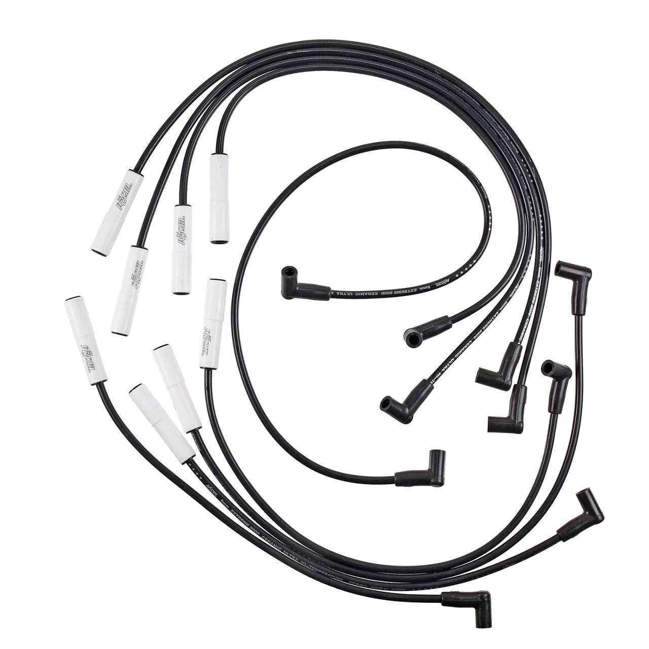 Accel Extreme 9000 Spark Plug Wire Set; Black (02-03 5.9L RAM 1500)