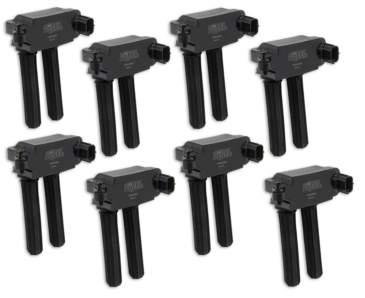 Accel SuperCoil Ignition Coils; Black; 8-Pack (06-15 5.7L RAM 1500)