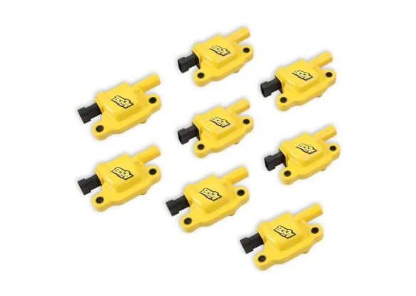 Accel SuperCoil Ignition Coils; Yellow; 8-Pack (07-11 6.0L Sierra 2500 HD)