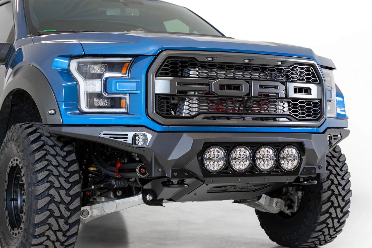 Addictive Desert Designs Bomber Front Bumper for Rigid 360 6-Inch Round Lights (17-20 F-150 Raptor)