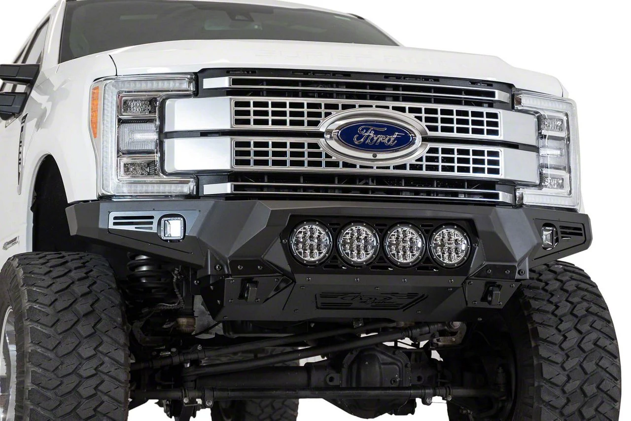 Addictive Desert Designs Bomber Front Bumper for Rigid 360 6-Inch Round Lights (17-22 F-250 Super Duty)