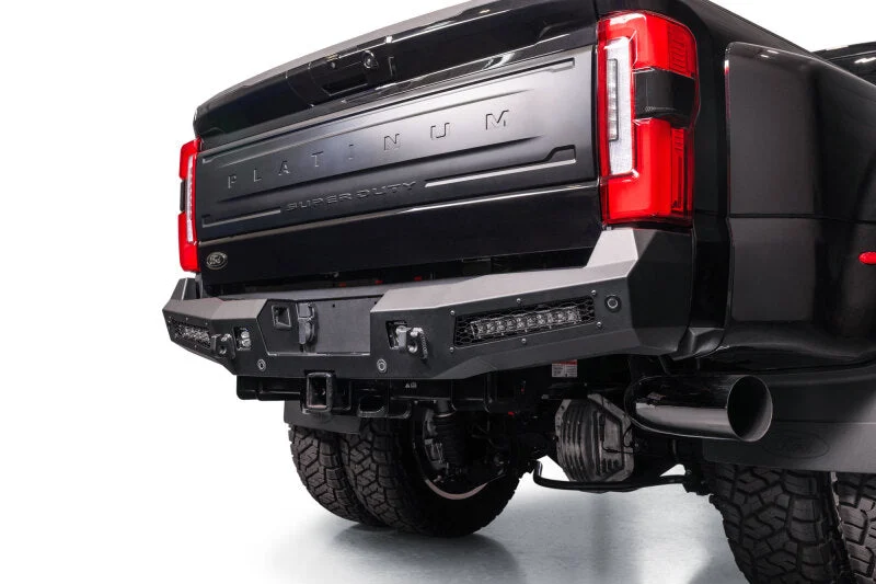 Addictive Desert Designs 23-26 Ford F250/F350/F450 SD HoneyBadger Rear Bumper - Hammer Black