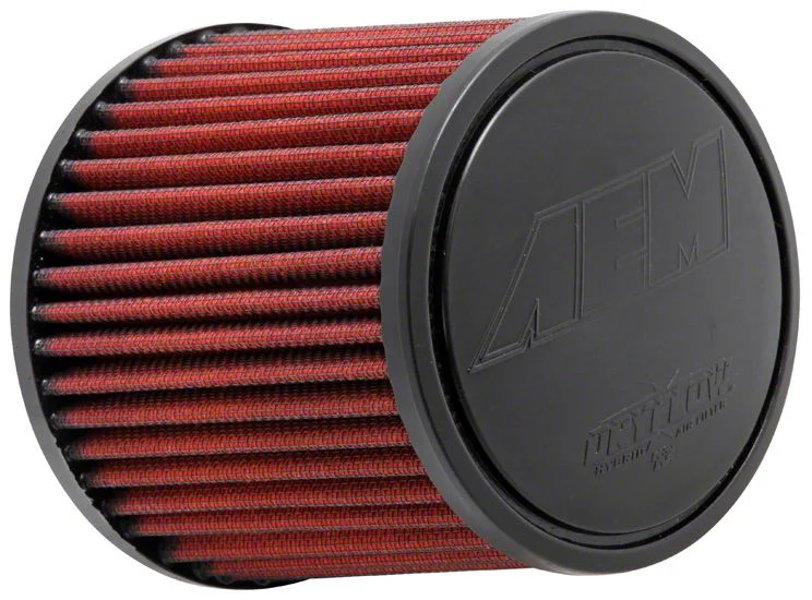 AEM Induction DryFlow Air Filter; 2.50-Inch Inlet / 5-Inch Length (Universal; Some Adaptation May Be Required)