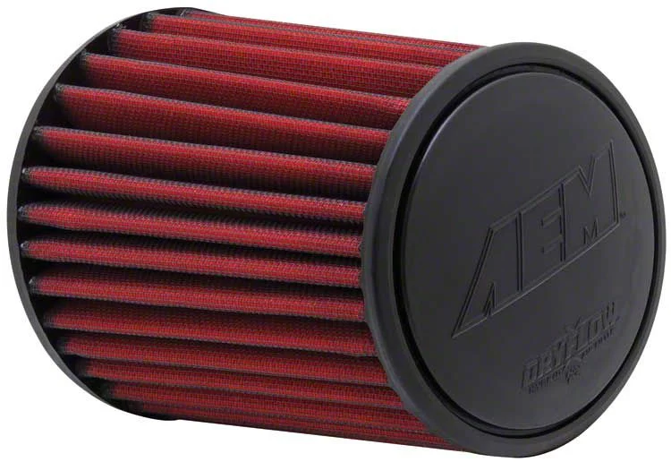AEM Induction DryFlow Air Filter; 3.25-Inch Inlet / 7-Inch Length (Universal; Some Adaptation May Be Required)