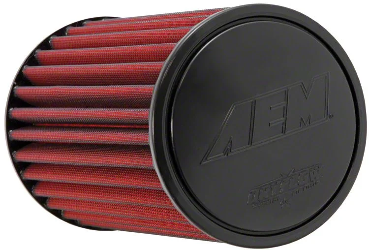 AEM Induction DryFlow Air Filter; 4-Inch Inlet / 9.188-Inch Length (Universal; Some Adaptation May Be Required)