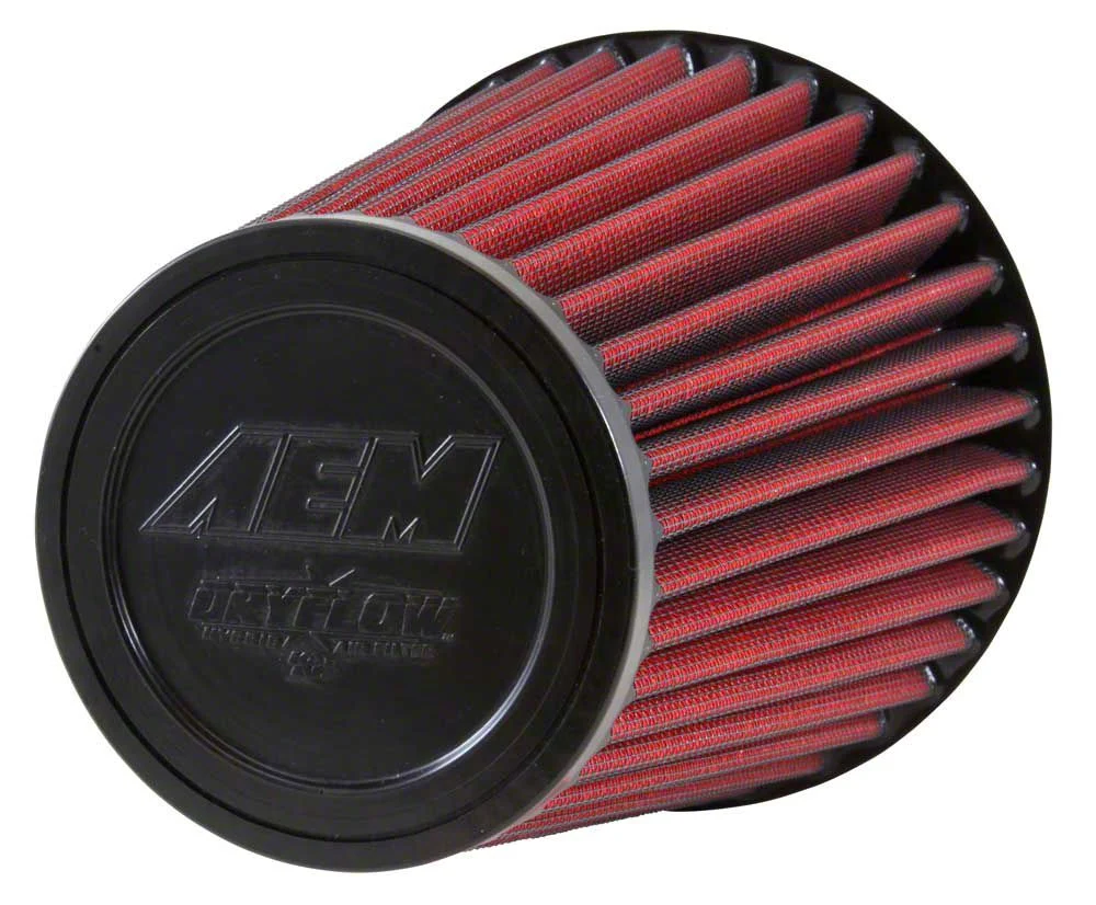 AEM Induction DryFlow Air Filter; 5-Inch Inlet / 8-Inch Length (Universal; Some Adaptation May Be Required)