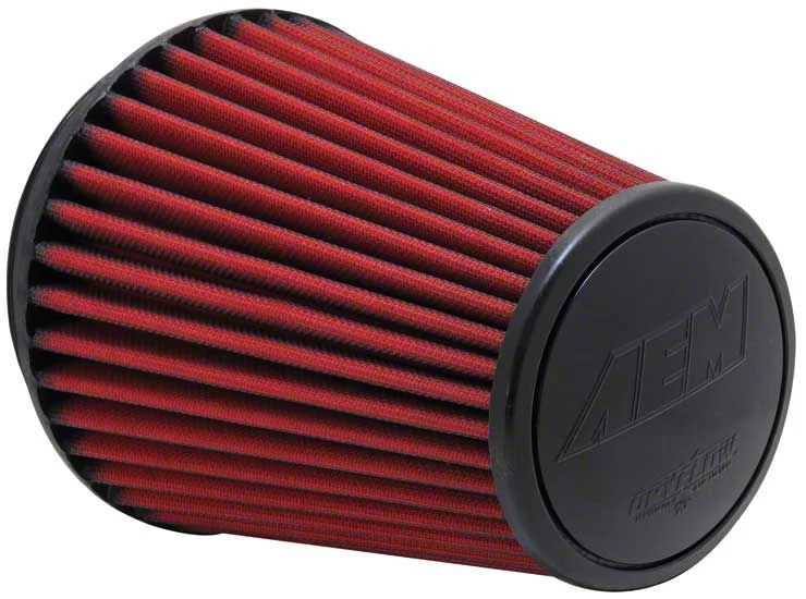 AEM Induction DryFlow Air Filter; 6-Inch Inlet / 8.125-Inch Length (Universal; Some Adaptation May Be Required)