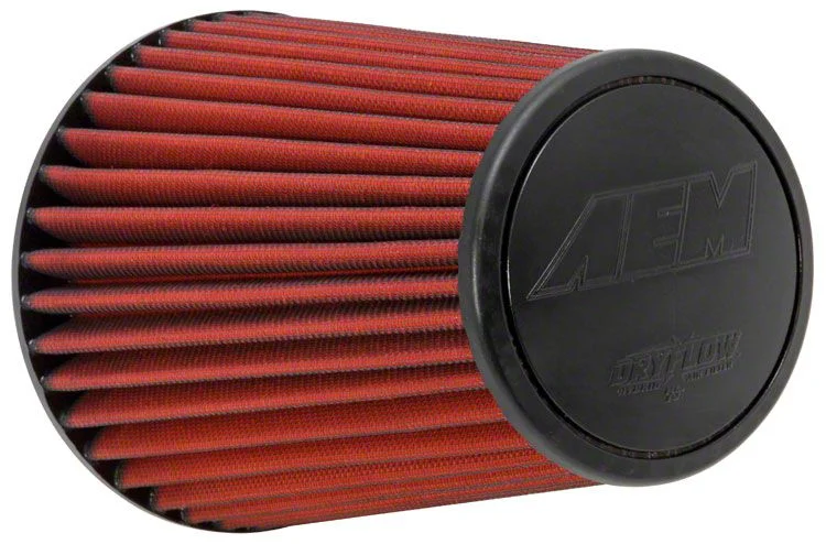 AEM Induction DryFlow Air Filter; 6-Inch Inlet / 9.125-Inch Length (Universal; Some Adaptation May Be Required)