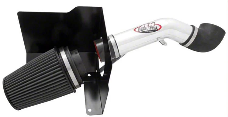 AEM Induction Brute Force Cold Air Intake; Polished (07-08 6.0L Sierra 3500 HD)