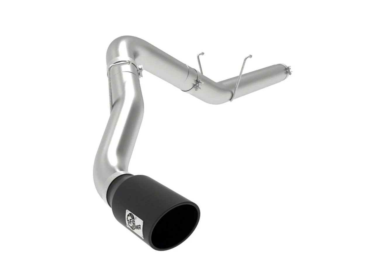 AFE ATLAS 5-Inch DPF-Back Single Exhaust System with Black Tip; Side Exit (19-24 6.7L RAM 2500)