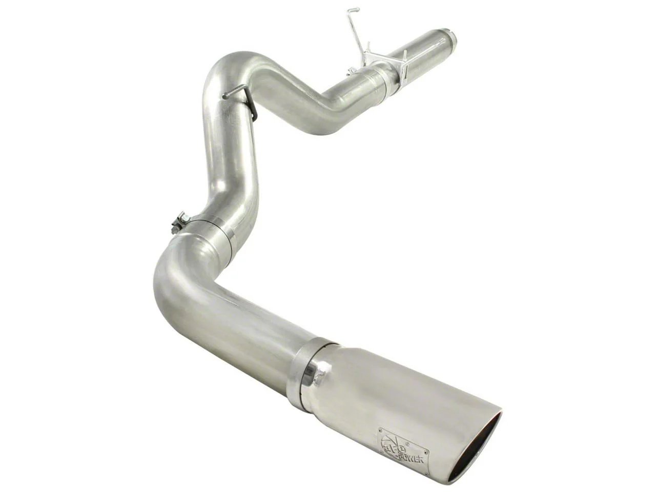 AFE ATLAS 5-Inch DPF-Back Single Exhaust System with Polished Tip; Side Exit (07-12 6.7L RAM 2500)