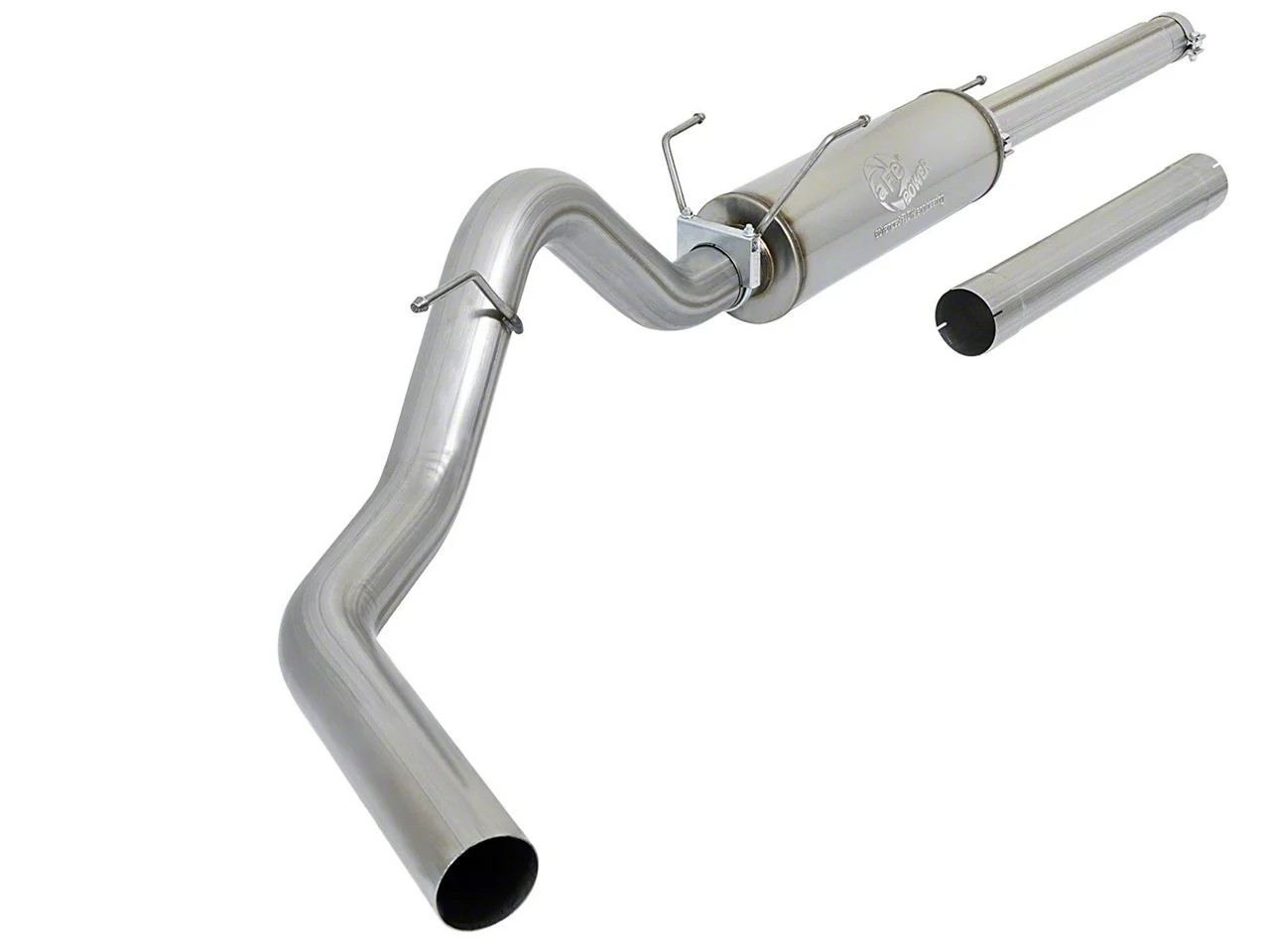 AFE Large Bore-HD 4-Inch Single Exhaust System; Side Exit (03-04 5.9L RAM 2500)