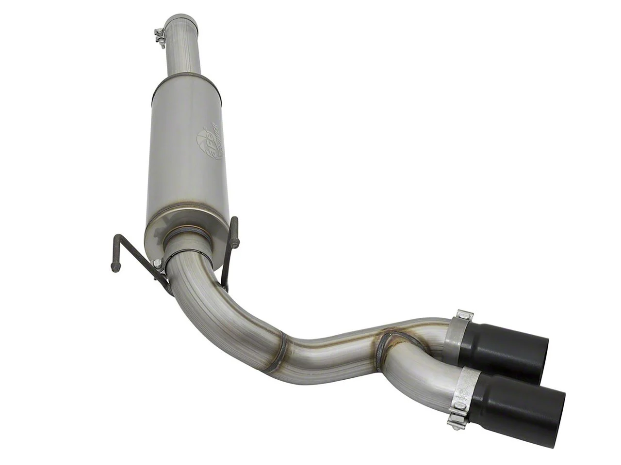 AFE Rebel Series 3.50-Inch Single Exhaust System with Black Tips; Middle Side Exit (14-18 6.4L RAM 2500, Excluding Power Wagon)